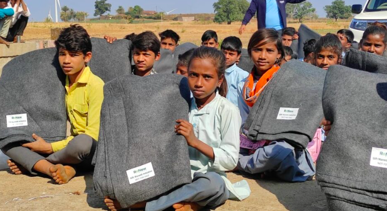 ReNew's Initiative Blankets Communities in Warmth This Winter Season