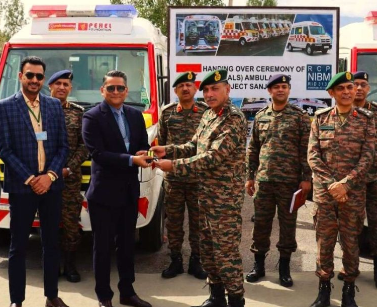 PNB Housing Finance Donates 7 Advanced Life Support Ambulances to Indian Army