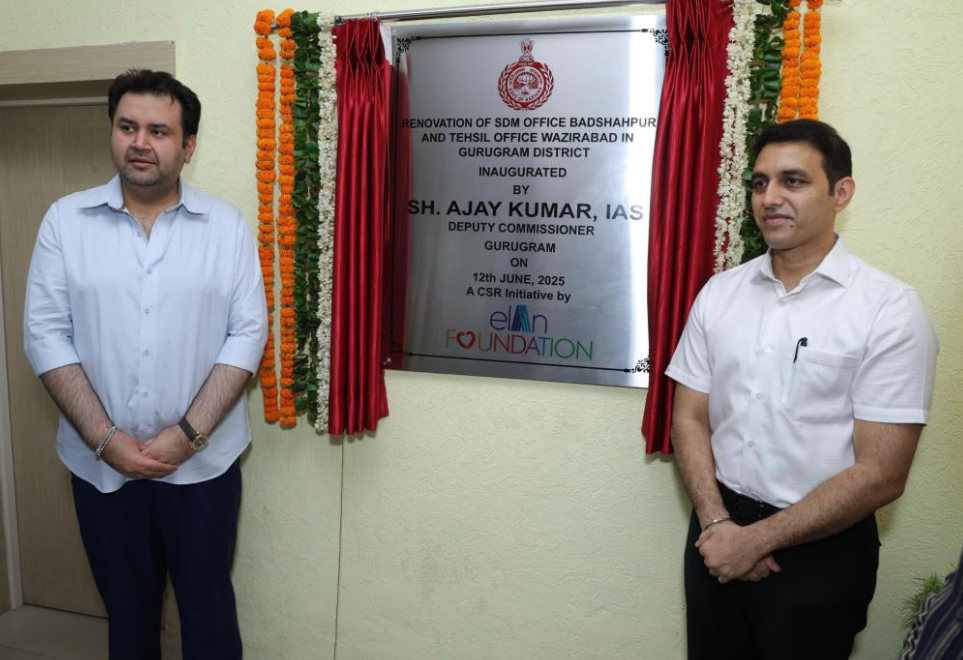 Elan Foundation Transforms Public Services: CSR-Led Renovation of SDM and Tehsil Offices in Gurugram
