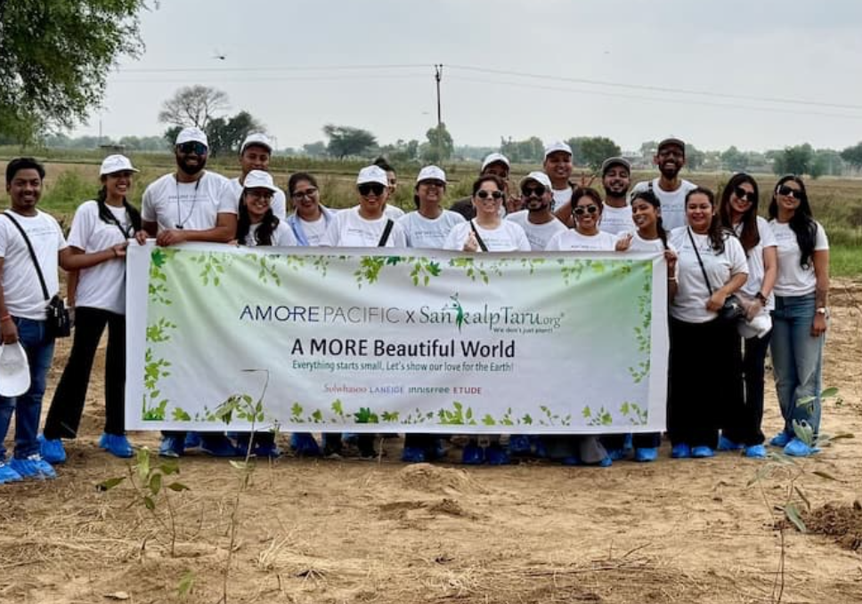 Amorepacific India’s CSR Program Launches 1,800-Tree Plantation for a Greener Future